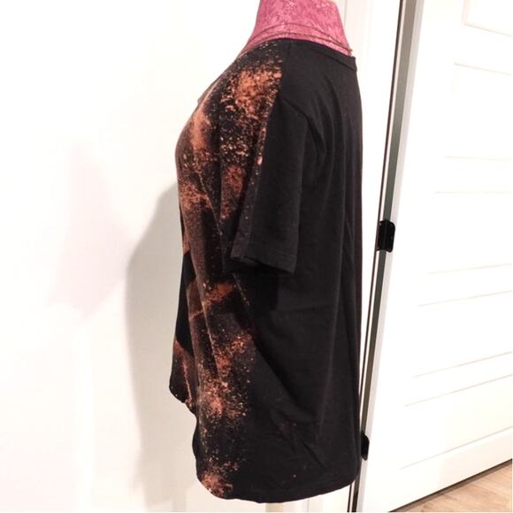 NEW Custom-Made Acid Ghost on Black V neck T shirt SZ XXL  (V4) - Picture 7 of 11